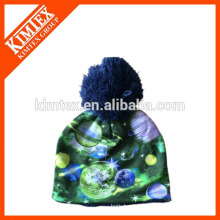 Großhandel benutzerdefinierte Farbsublimation slouchy Beanie